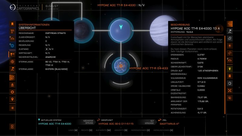 Erdähnliche Welt im Orbit einer Wasserwelt