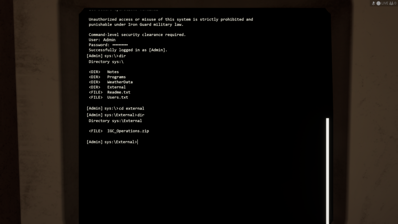 Wechsel in das gewünschte Verzeichnis mit dem Befehl cd